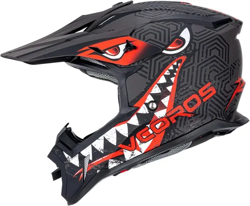 Vista 9 de VCOROS H637 - Cascos de motocross para adultos, ATV, Dirtbike, BMX, MX, todoterreno, aventura, UTV, con certificación DOT