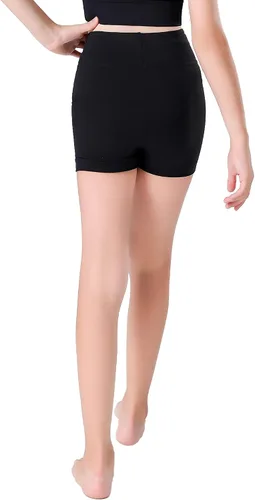 Vista 4 de Swdarz Pantalones cortos de gimnasia para niñas, para voleibol, animación, ballet, elastano