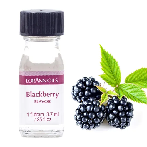 Vista 2 de LorAnn Blackberry SS Flavor, 1 botella de dram (0.0125 fl oz - 0.1 fl oz - 1 cucharadita)