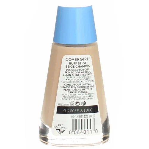 Vista 3 de CoverGirl Clean Oil Control Maquillaje Líquido, Buff Beige 525 1 fl oz (1.0 fl oz)
