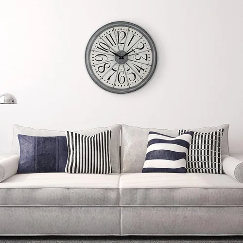 Vista 4 de La Crosse Technology Reloj de pared de cuarzo Alice gris de 20 pulgadas - 404-3950