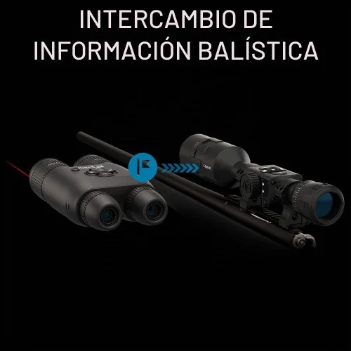 Vista 4 de ATN Binox 4K 4-16X Smart Ultra HD prismáticos de caza día/noche con telémetro láser integrado, grabación de video, Wi-Fi, brújula electrónica, 16