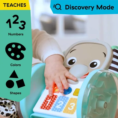 Vista 4 de Juguete de bebé para gatear Baby Einstein Chase & Tap Earl, con espejo y música, para bebés de 6 meses en adelante (Paquete de 4)
