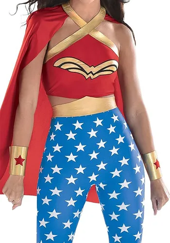 Vista 4 de Disfraz de Mujer Wonder Woman de DC Comics Multicolor