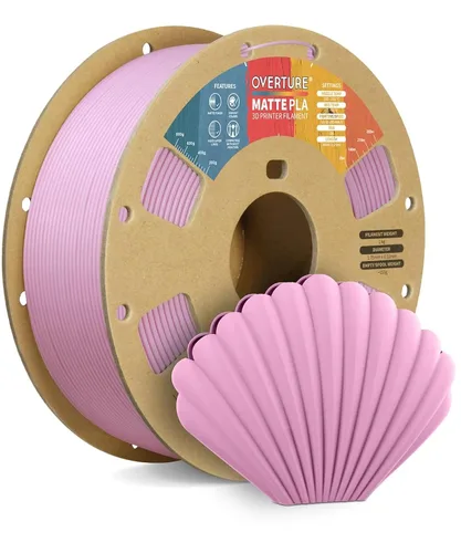 Vista 18 de OVERTURE - Filamento de fibra de carbono PLA para impresora 3D de 1.75 mm, carrete de cartón PLA de 2.2 libras, precisión dimensional +/- 0.02 mm