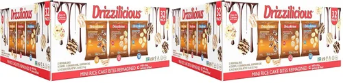 Vista 8 de Drizzilicious Paquete Variado de Mini Tortas de Arroz - Galletas de Arroz, Aperitivo Saludable para Adultos y Niños, Tortas de Arroz con Sabor