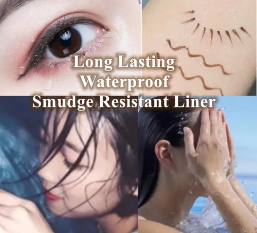 Vista 6 de Delineador de ojos líquido, impermeable, secado rápido, resistente a las manchas, de larga duración, maquillaje delineador de ojos preciso para todo