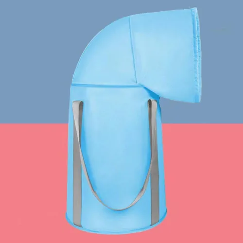 Vista 4 de PHILISENMALL Bolsa de agua plegable portátil para baño de pies, diseño de cremallera, diseño de pies, lavabo de baño de gran capacidad