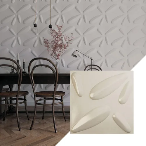 Vista 19 de Ekena Millwork 19 5/8 pulgadas de ancho x 19 5/8 pulgadas de alto, pétalo EnduraWall decorativo 3D, cobre envejecido (cubre 2.67 pies cuadrados).