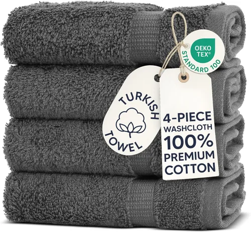 Vista 135 de Chakir Turkish Linens - Toallas turcas de 100% algodón, suaves y absorbentes (juego de 3 toallas personalizables, color aguamarina)