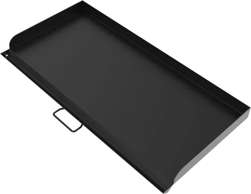 Vista 11 de Plancha de acero resistente para sistemas de cocción de estufa de 14 pulgadas, parte superior plana de acero al carbono con bolsa de transporte