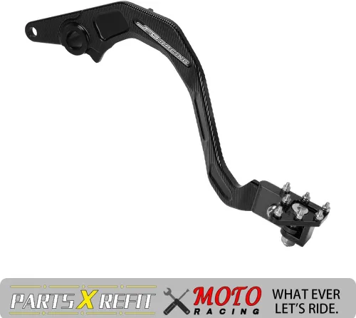 Vista 7 de JFG RACING Palanca de pedal de freno trasero plegable para motocicleta CNC para KLR 650 KLR650 2020-2023 ADV negro