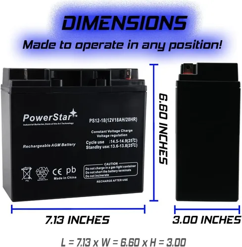 Vista 7 de PowerStar Solar Booster Pac ES1230 Arrancador de salto 12V 18Ah Batería de arranque