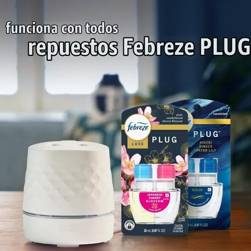 Vista 12 de Febreze Plug Scent Booster Dispositivo de Fragancia Continua Difusor de Aceite + Ambientador Enchufable Compatible, Repuestos de Aceite Perfumado
