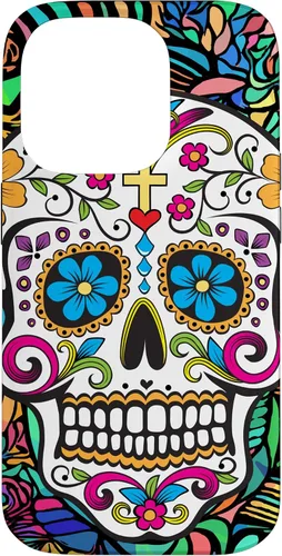 Vista 16 de Funda para iPhone 11 Pro Max Day of the Dead Sugar Skull