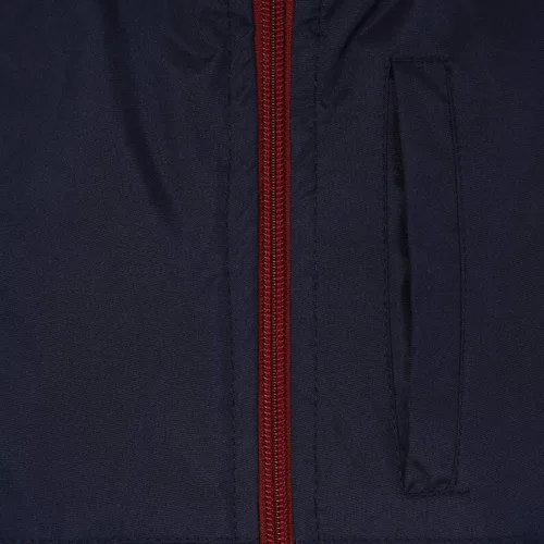 Vista 2 de Chaqueta de ducha oficial del FC Barcelona para niños Azul marino