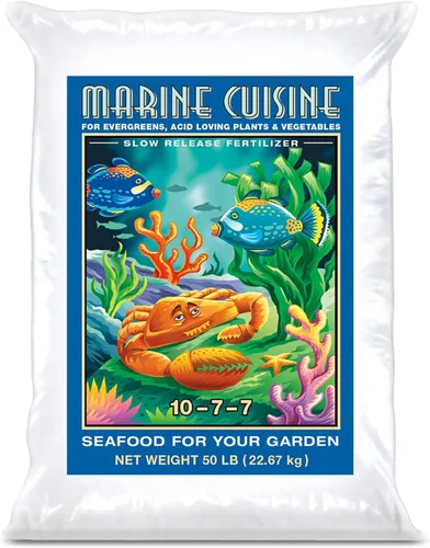 Vista 7 de FoxFarm Marine Cuisine Fertilizante multiusos – 10-7-7 Alimento vegetal a base de océano con harina de cangrejo, guano de aves marinas, fertilizante