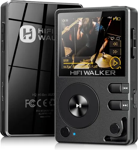 Vista 2 de HIFI WALKER H2 64GB Hi-Res reproductor MP3 Bundle con estuche de transporte