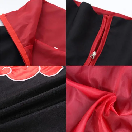 Vista 3 de XSKJY Capa de anime unisex para cosplay, Halloween, cosplay, uniforme de capas largas
