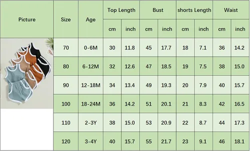 Vista 7 de Hoanselay Conjunto de pantalones cortos de verano para bebé, niña, niño, camiseta sin mangas y pantalones cortos casuales, conjunto de 2 piezas