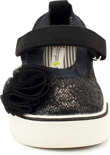 Vista 2 de MORGAN & MILO Zapatos Dazzle Mary Jane para niños pequeños y niñas, talla 6 a 13