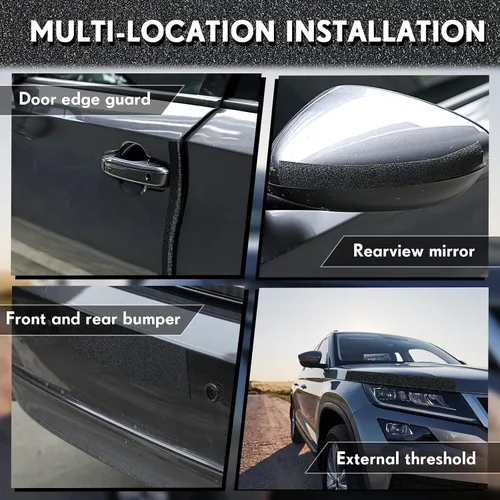 Vista 5 de Frienda - Protectores de borde de puerta de coche, protector de umbral de puerta, protector de entrada automotriz, anticolisión, tiras de protección