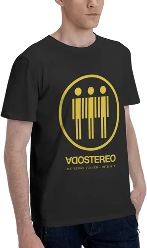Vista 2 de Soda Stereo Me Verás Volver Hits & Más - Camiseta de verano para hombre