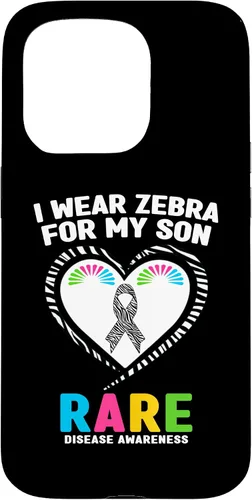 Vista 14 de I Wear Zebra for My Son Rare Disease Awareness Day 2026 Case for iPhone 17