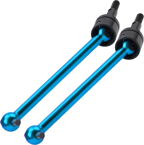 Vista 3 de 4 piezas de aluminio CVD de Vgoohobby Junta de eje de transmisión CVD compatible con Tamiya TT02B TT-02B DT02 DT03 DF02 1/10 RC Car (azul)