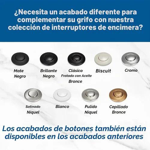 Vista 8 de InSinkErator STS00 interruptor de aire para fregadero o mesada con doble salida, incluye botón cromado y blanco, STS-00