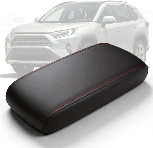 Vista 21 de AOMSAZTO Fundas de reposabrazos para Toyota RAV4 2013-2018 Beige
