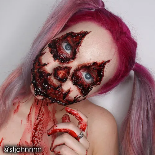 Vista 6 de Mehron maquillaje de sangre en Gel para efectos especiales halloween películas- .5 oz