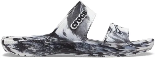 Vista 4 de Crocs Unisex-Adult Classic Graphic Two-Strap Slide Sandal