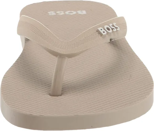 Vista 2 de BOSS Sandalias con logotipo audaz para hombre, leche de avena, 8-9, Leche de avena, 8-9