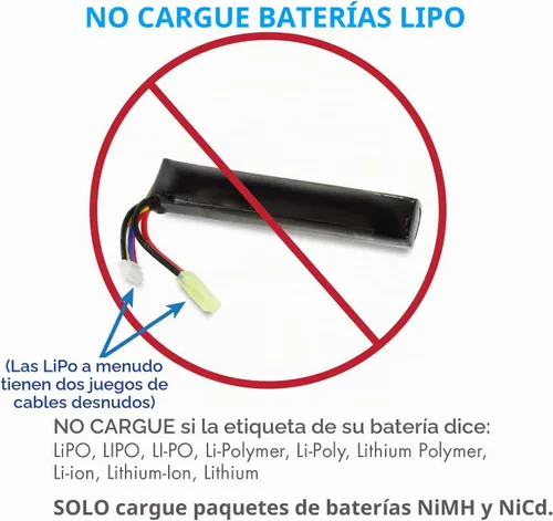 Vista 5 de Tenergy Cargador universal inteligente para batería de NiMH / NiCd 7.2V - 12V con corriente de carga y sensor de temperatura/selección