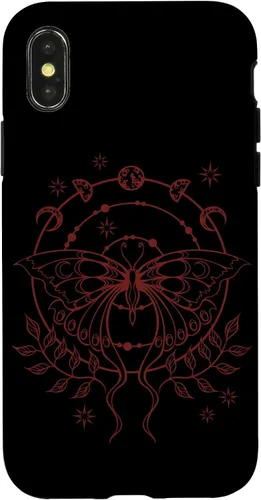 Vista 5 de Alt Emo Fairy Grunge Fairycore Goth Moth Moon Phases Case for iPhone 16