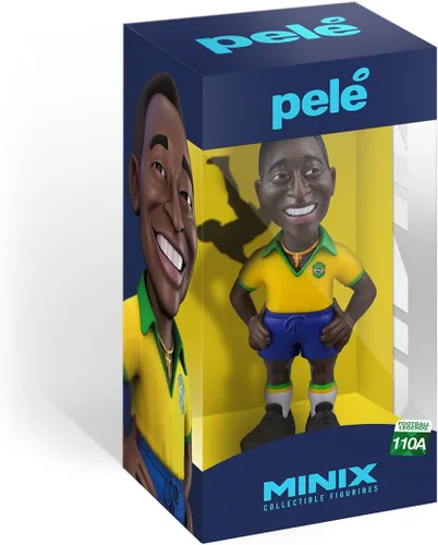 Vista 2 de MINIX COLLECTIBLE FIGURINES - Figura deportiva coleccionable de 4.7 in, Pelé - Brasil 1ST KIT