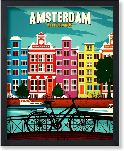 Vista 19 de Poster Master Póster de viaje vintage, impresión de turismo retro, regalo para viajeros, amigos, Venecia, Italia, Venecia, romántico, Europa, canal