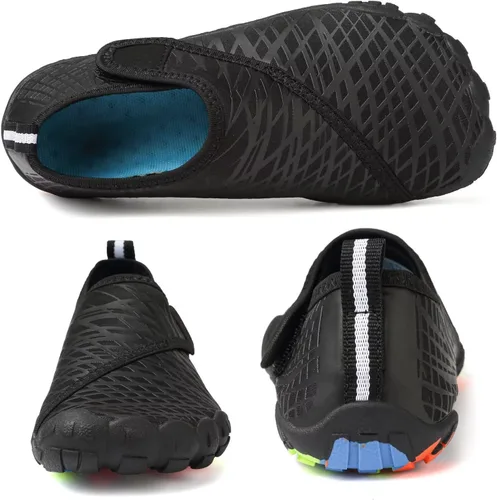Vista 2 de Zapatos acuáticos para niños y niñas, suela ligera y cómoda, fácil de caminar, calzado acuático y deportivo antideslizante