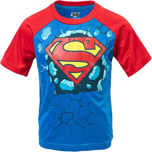 Vista 4 de DC Comics Paquete de 3 camisetas de la Liga de la Justicia Batman Superman Flash Athletic