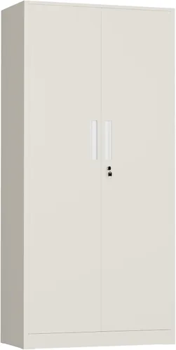 Vista 29 de INTERGREAT Armario de almacenamiento de metal con cerradura, gabinete de almacenamiento de metal con cerradura de 72 pulgadas de alto con puertas