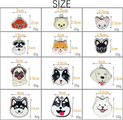 Vista 2 de Llavero de perro, llavero colgante para mascotas, llavero de metal para amantes de los perros, decoración colgante de bolsa