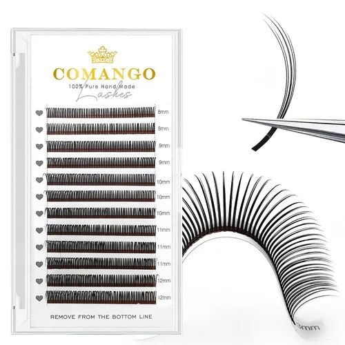 Vista 31 de CoMango Spikes - Extensiones de pestañas Flora 5D, color negro mate