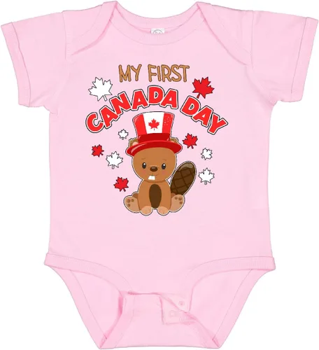 Vista 29 de inktastic My First Canada Day Baby Bodysuit