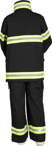 Vista 4 de Aeromax Jr. Fire Fighter Bunker Gear, Negro, Talla 68