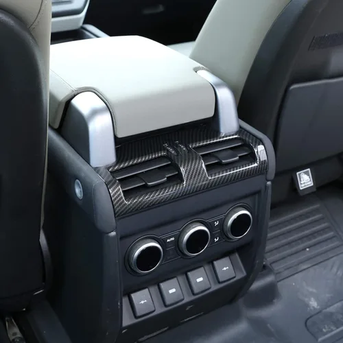Vista 2 de Cubierta de marco de ventilación de aire acondicionado para interior de automóvil ABS para Land Rover Defender 90 110 130 2020-2021 Accesorios
