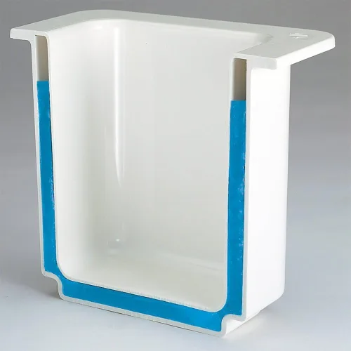 Vista 2 de Cambro 66CF110 ColdFest Negro 1/6 Tamaño 6" H Frío Alimentos Pan