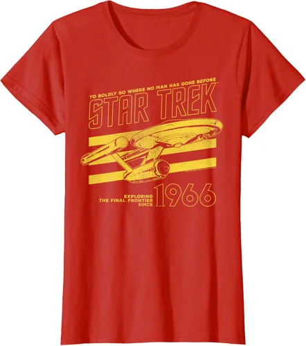 Vista 52 de Star Trek: The Original Series Enterprise '66 Collegiate Camiseta Negro