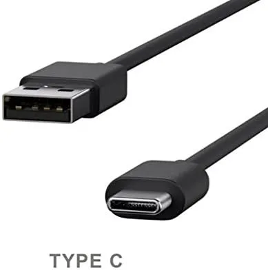 Vista 4 de Cable USB compatible con Motorola Moto G7 - Cable de carga tipo C en espiral Cable de alimentación USB-C para Moto G7