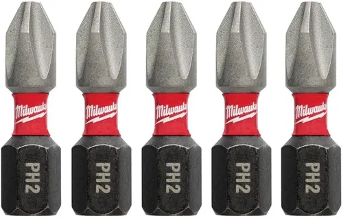 Vista 3 de Milwaukee 48-32-4602 Brocas de potencia Phillips, paquete de 5